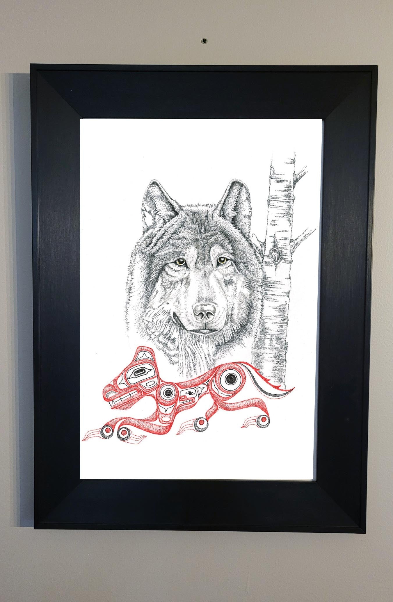 Wall Art - Wolf by Charles Silverfox